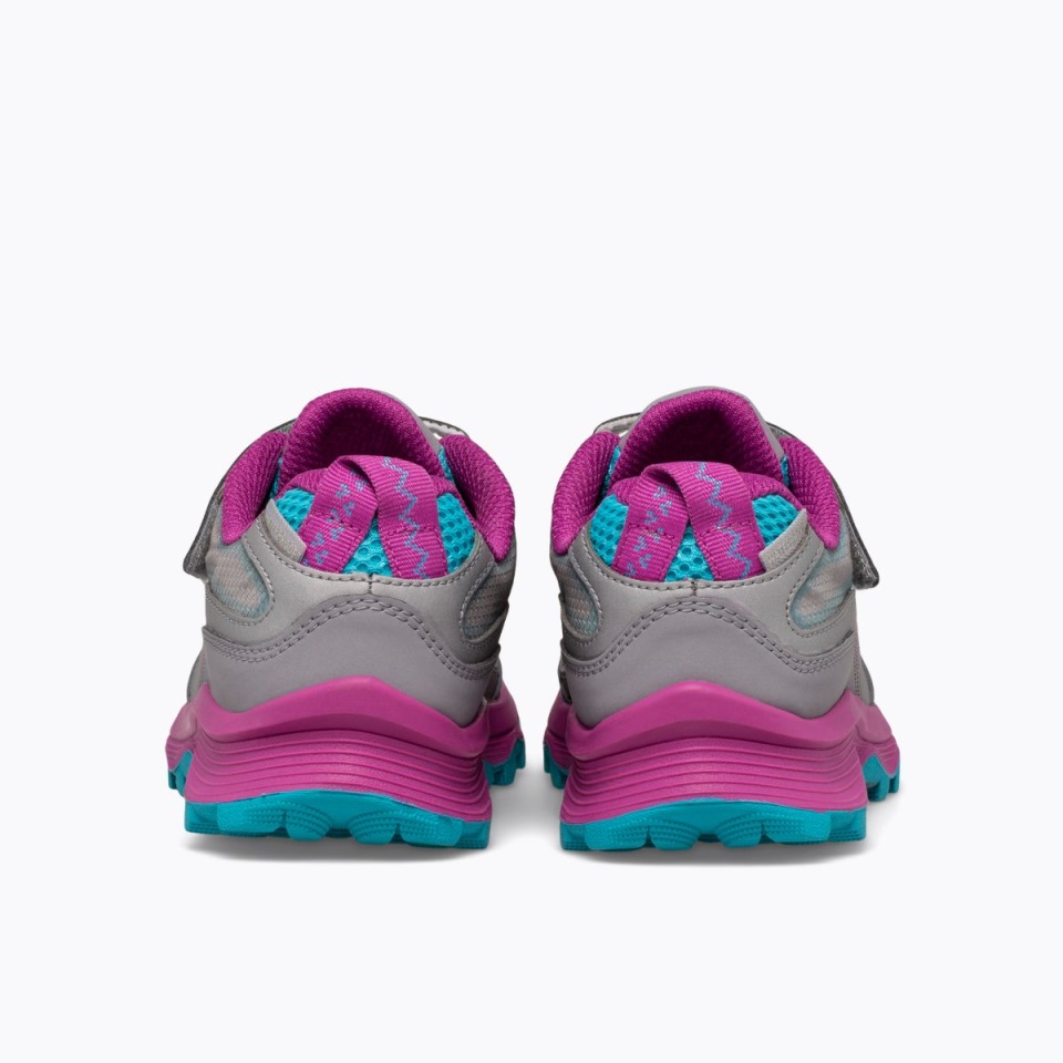 بيج كيدز موآب سبيد منخفض مكيف مقاوم للماء ميريل رمادي فضي فيروزي