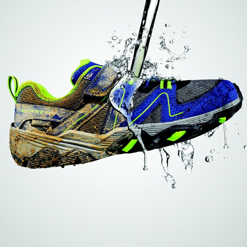 السعي درب طفل كبير الأزرق والأخضر ميريل