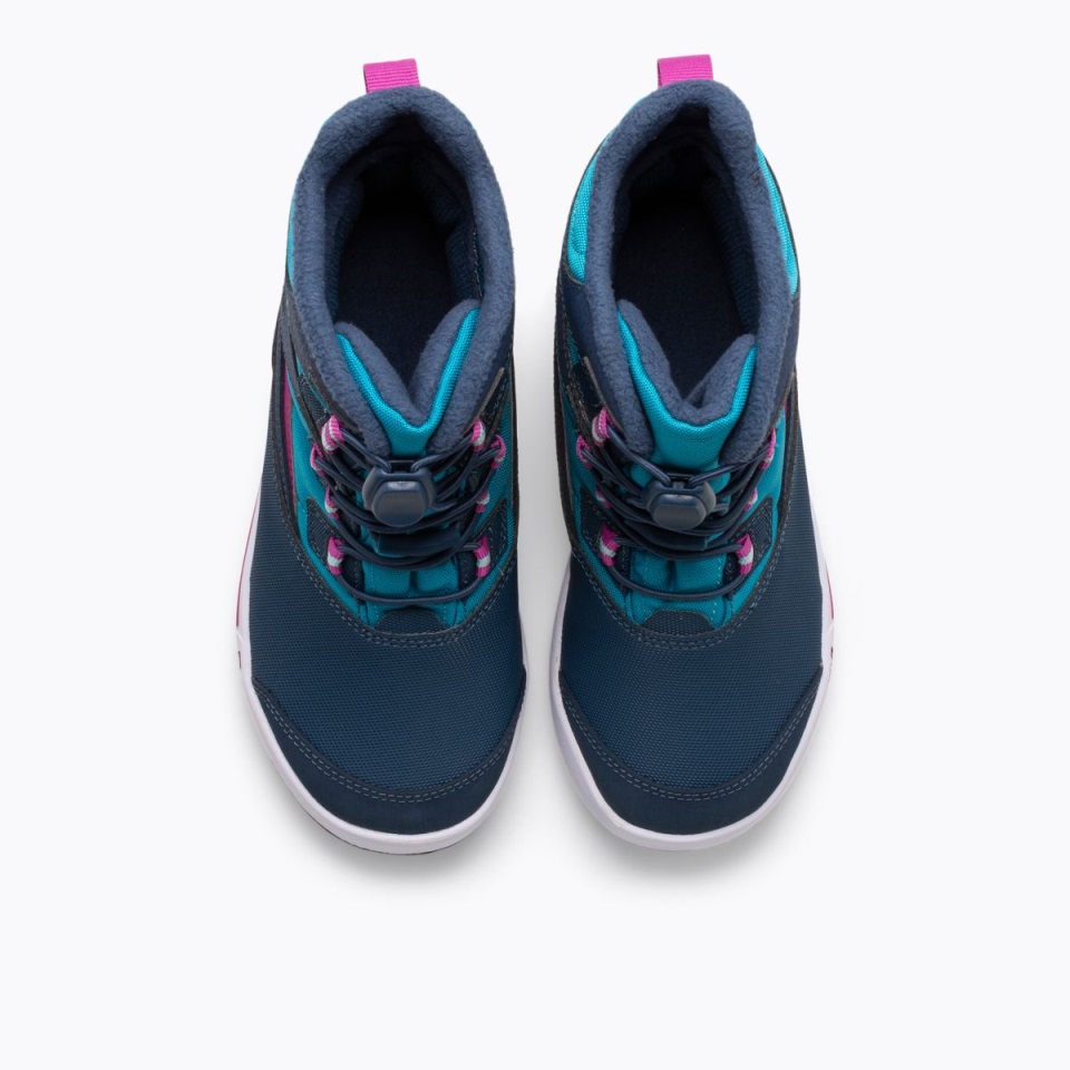 حذاء طفل صغير على شكل بنك ثلجي 3.0 ميريل كحلي فيروزي