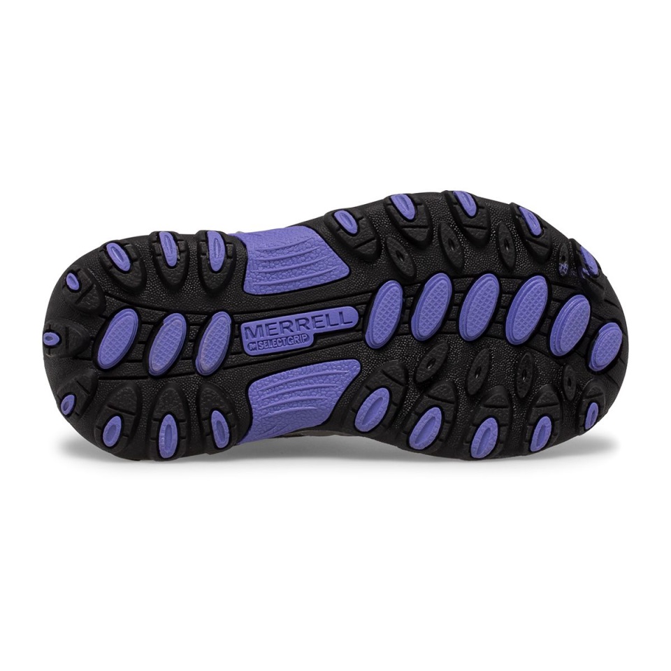 طفل صغير درب المطارد الابن. حذاء ميريل رمادي متعدد