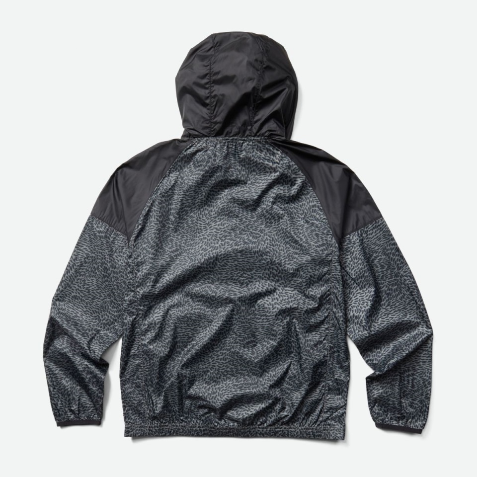 صدفة الريح الرجالية القابلة للتعبئة من ألدر روك ميني كامو بطباعة ميريل