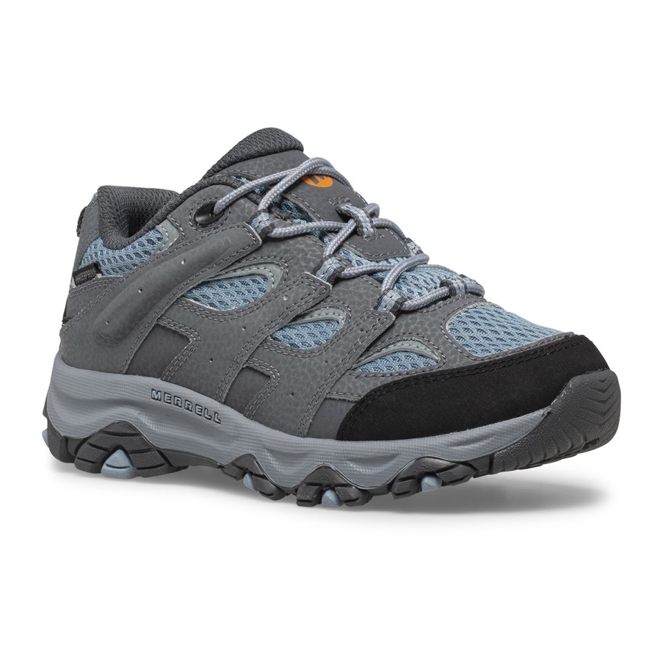 حذاء رياضي Merrell Big Kids Moab 3 منخفض الدانتيل مقاوم للماء على ارتفاع