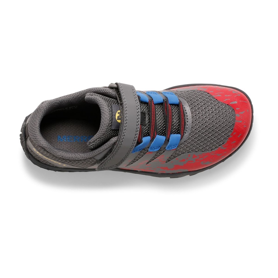 ميريل بيج كيدز تريل قفاز 5 تكييف حذاء رمادي أساسي