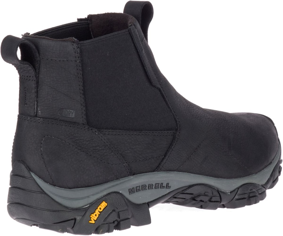 Merrell Black Men Moab Adventure تشيلسي عرض واسع مقاوم للماء القطبي