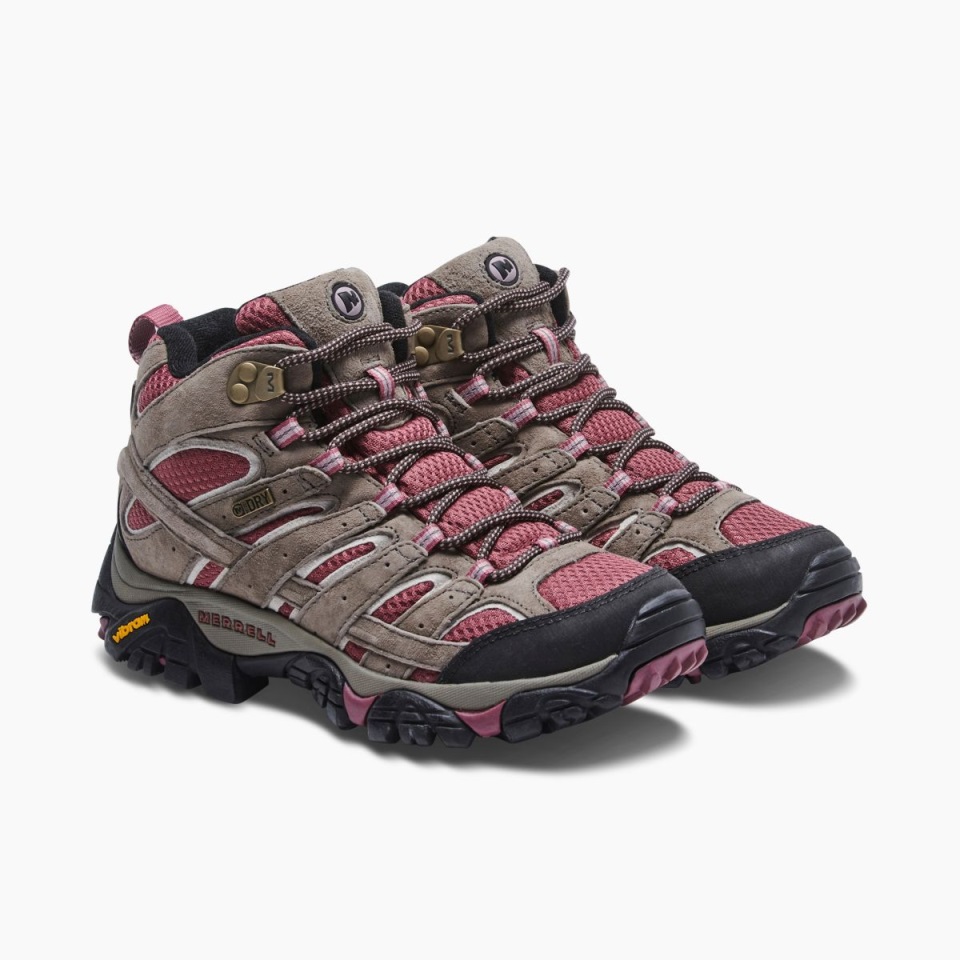 Merrell Boulder Blush للسيدات Moab 2 Mid ضد الماء