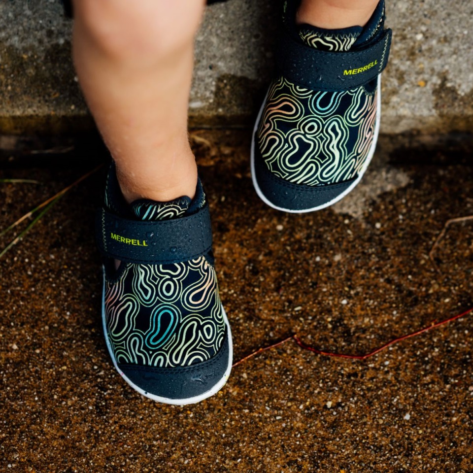 ميريل ليتل كيدز بير ستيبس & ريج إتش 2 أو كروما سنيكرز كحلي ليموني