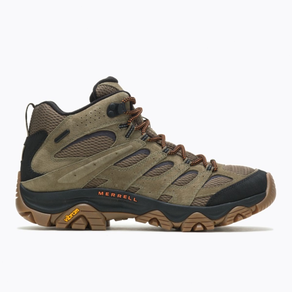 Merrell Men's Moab 3 منتصف مقاوم للماء صمغ الزيتون