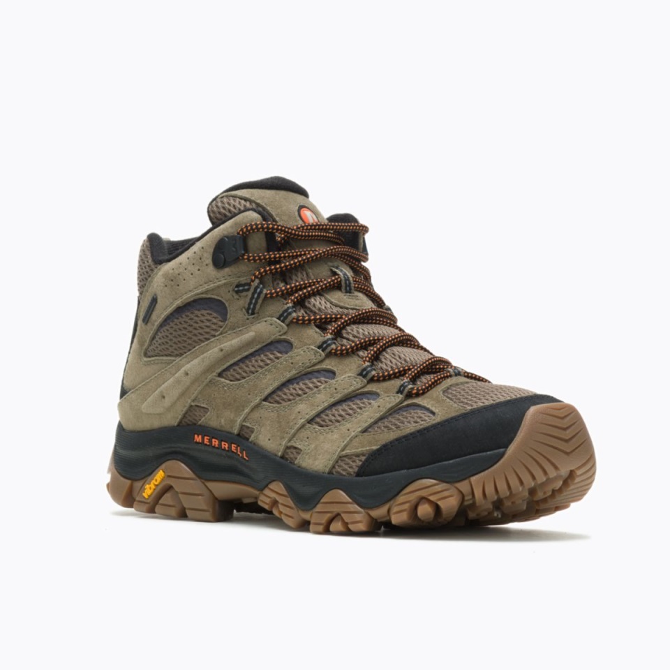 Merrell Men's Moab 3 منتصف مقاوم للماء صمغ الزيتون