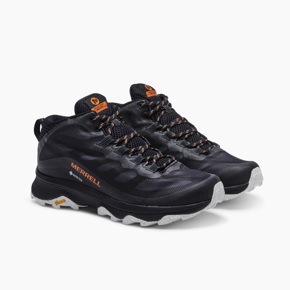 Merrell Men Moab Speed Mid Gore-tex أسود