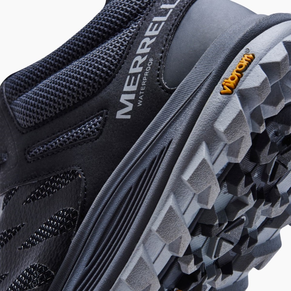 Nova 2 Merrell الرجالي عرض عريض مقاوم للماء أسود متوسط