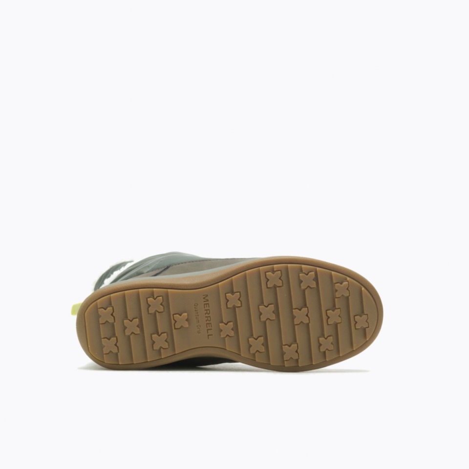 حذاء نسائي من ميريل زيتون Snowcreek Sport Mid Zip Polar مقاوم للماء