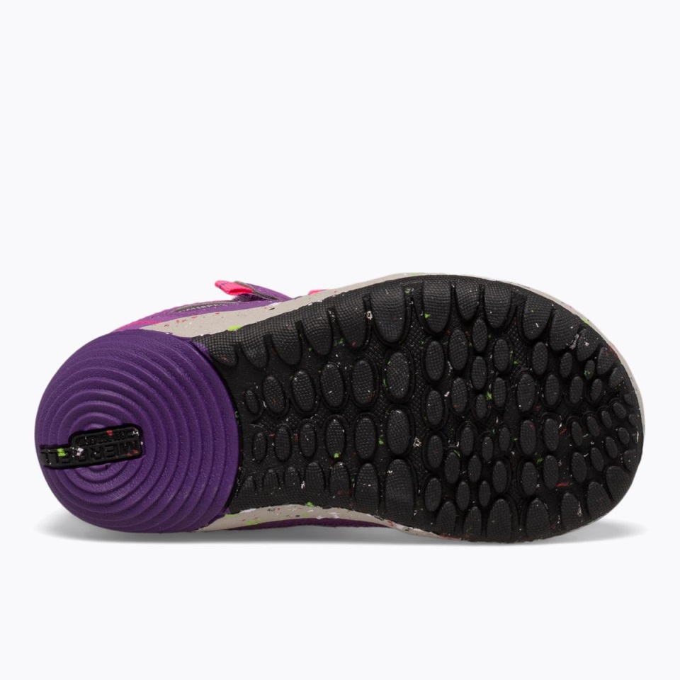 ميريل بيربل بيري ليتل كيد خطوات عارية وريج ارتفاعي مقاوم للماء جونيور. حذاء طويل