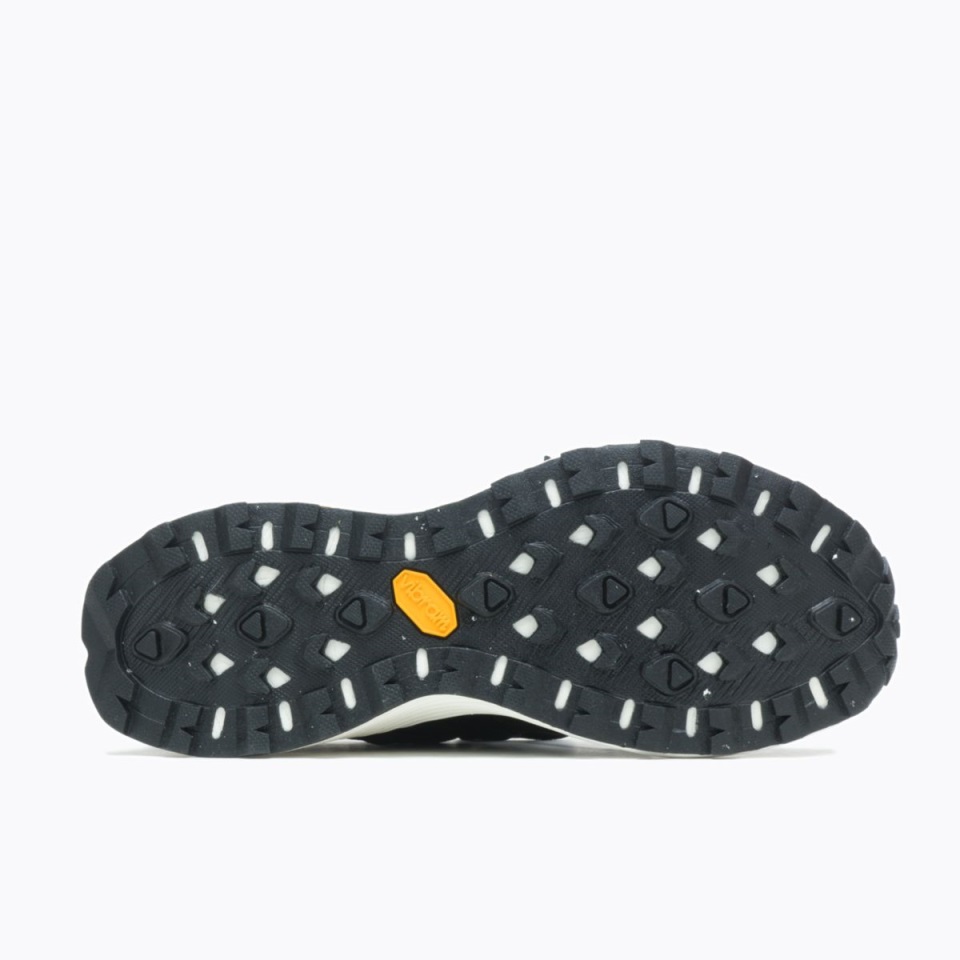 ميريل حذاء رياضي نسائي من الدانتيل بعرض واسع أسود أبيض