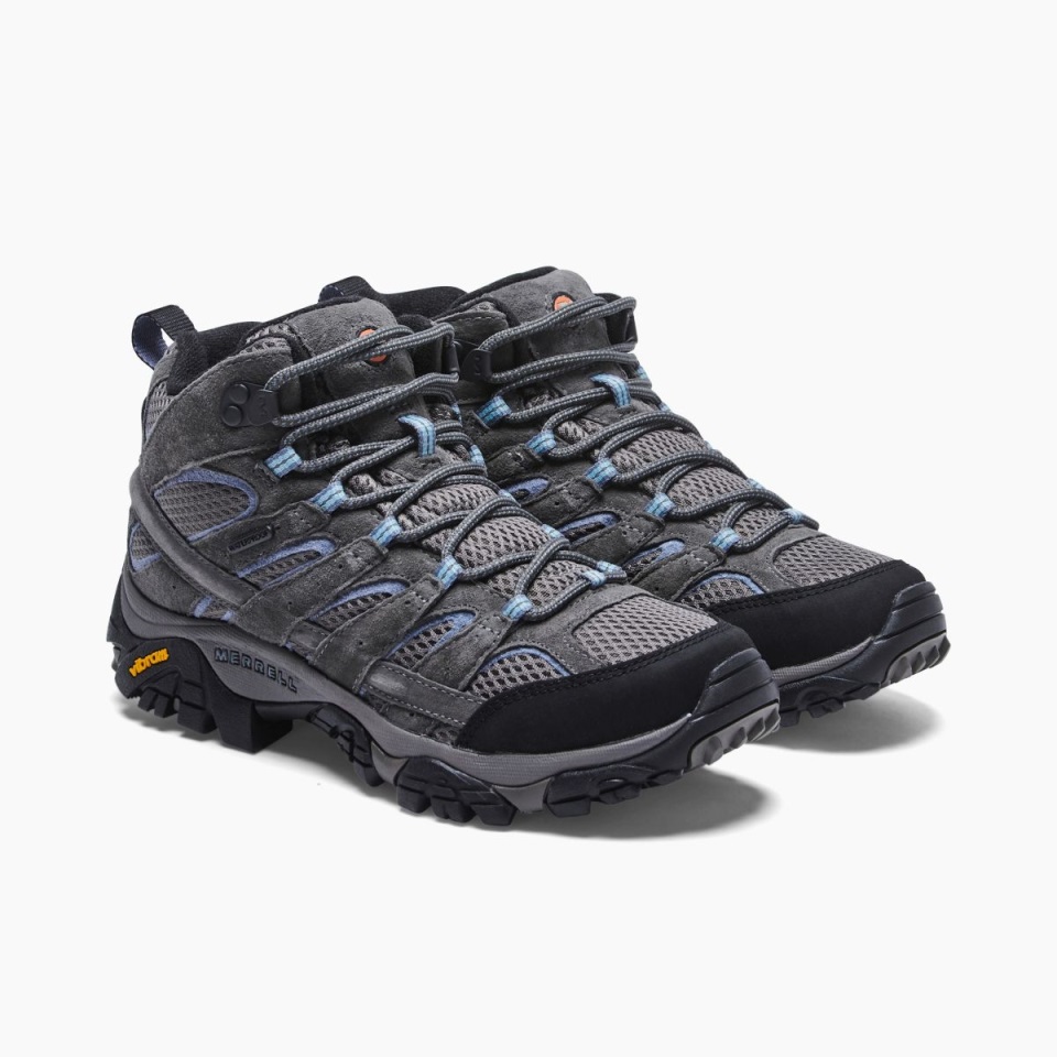 Merrell Women's Moab 2 متوسط ​​عرض عريض مقاوم للماء جرانيت
