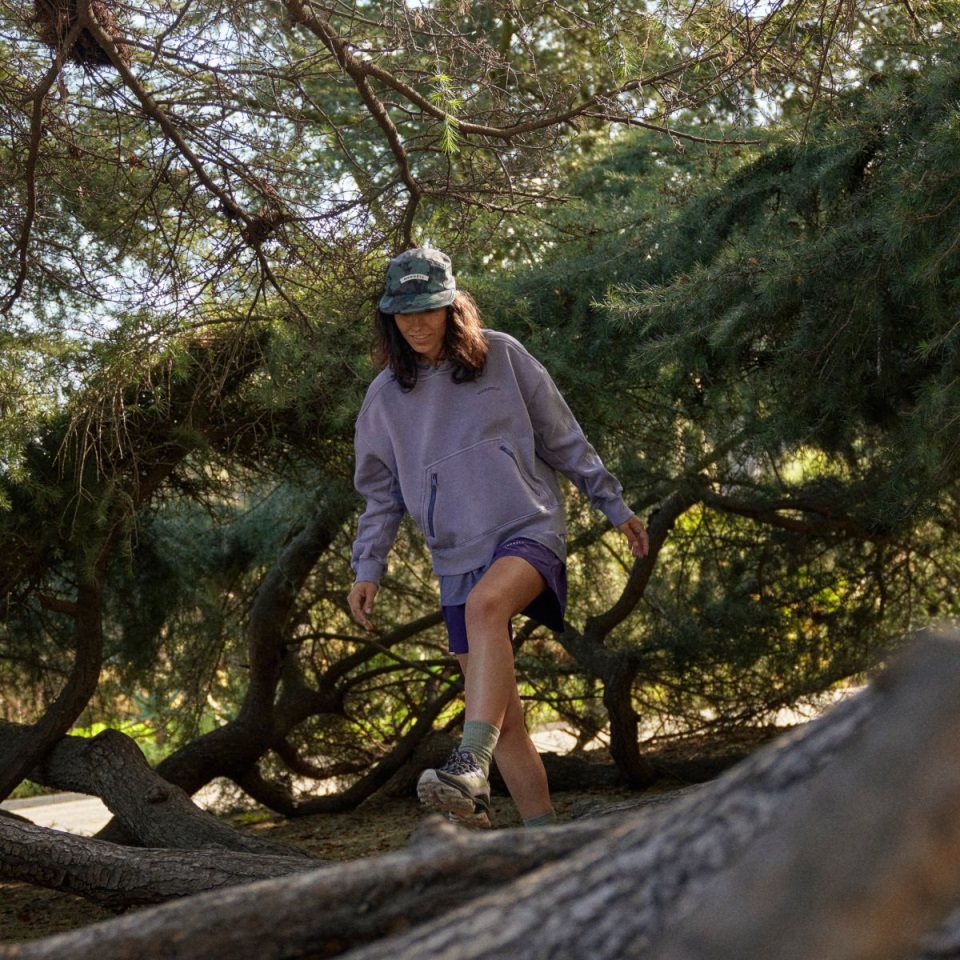 كنزة صوفية للسيدات من ميريل بقلنسوة وردة دخان