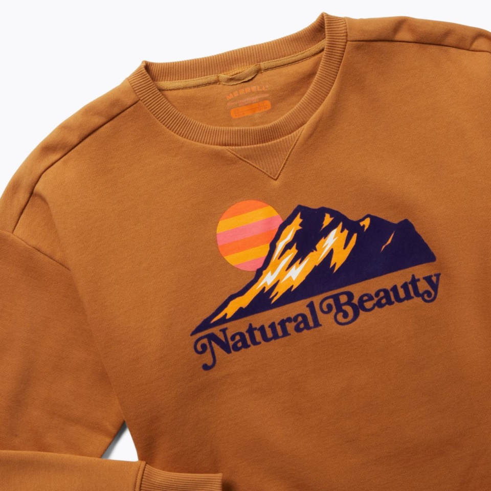 جمال طبيعي للسيدات برقبة دائرية من الصوف بسكويت ميريل